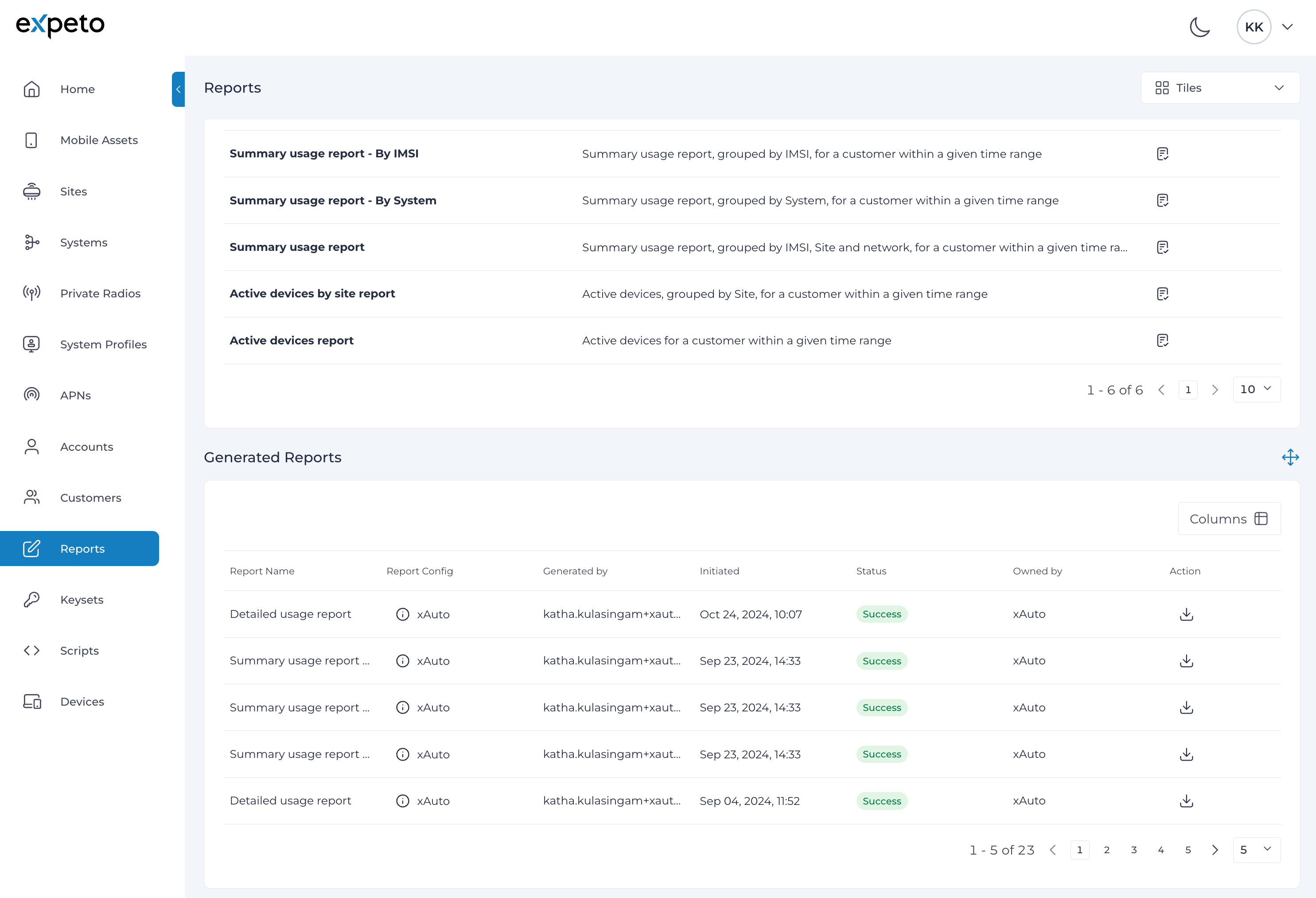 Reports Overview